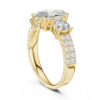 Picture of Trinity Spark – 2 Carat Oval Solitaire with 3.10 CTW Diamonds