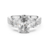 Picture of Trinity Spark – 2 Carat Oval Solitaire with 3.10 CTW Diamonds