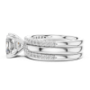 Picture of The Cushion Triad - 3 Carat Cushion Diamond Ring ( 3.50  CTW Diamonds)