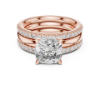 Picture of The Cushion Triad - 3 Carat Cushion Diamond Ring ( 3.50  CTW Diamonds)