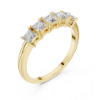 Picture of The Geometric Row - 0.65 Carat Princess Diamond Ring