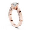 Picture of The Duet Solitaire - 1.50 Carat Round Solitaire Diamond Ring (2 ctw diamonds)