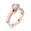 Picture of The Duet Solitaire - 1.50 Carat Round Solitaire Diamond Ring (2 ctw diamonds)