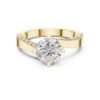 Picture of The Duet Solitaire - 1.50 Carat Round Solitaire Diamond Ring (2 ctw diamonds)