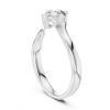 Picture of The Modern Arc - 0.50 Carat Round Solitaire Diamond Ring