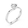 Picture of The Modern Arc - 0.50 Carat Round Solitaire Diamond Ring