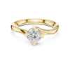Picture of The Modern Arc - 0.50 Carat Round Solitaire Diamond Ring