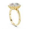 Picture of The Sunburst Solitaire - 2 Carat Oval Solitaire Diamond Ring (2.55 CTW DIAMONDS)