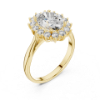 Picture of The Sunburst Solitaire - 2 Carat Oval Solitaire Diamond Ring (2.55 CTW DIAMONDS)