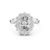 Picture of The Sunburst Solitaire - 2 Carat Oval Solitaire Diamond Ring (2.55 CTW DIAMONDS)