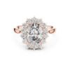 Picture of The Sunburst Solitaire - 2 Carat Oval Solitaire Diamond Ring (2.55 CTW DIAMONDS)