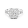Picture of The Double Bloom - 0.80 Carat Round Diamond Ring