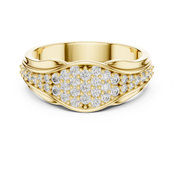 Picture of The Aureole Bloom - 0.50 Carat Round Diamond Ring