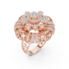 Picture of The Mandala Bloom - 2 Carat Round Diamond Ring