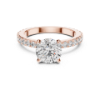 Picture of Round Solitaire Row - 1.10 Carat Solitaire Diamond Ring (1.60 CTW Diamonds)