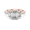 Picture of The Trilogy Facade - 1.75 Carat Emerald Diamond Ring (2.55 CTW Diamonds)
