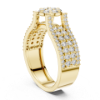 Picture of The Floral Citadel - 1 Carat Round Diamond Ring