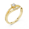 Picture of The Solstice Embrace - Round Diamond Accent Ring