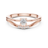 Picture of The Solstice Embrace - Round Diamond Accent Ring