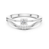 Picture of The Solstice Embrace - Round Diamond Accent Ring