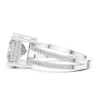 Picture of The Imperial Split - 2.50 Carat Princess Solitaire Diamond Ring (3 CTW Diamonds)