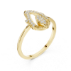 Picture of The Marquise Petal - Round Diamond Ring