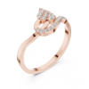 Picture of The Calligraphy Leaf - Round Diamond Ring