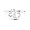 Picture of The Double Heart Accent - Round Diamond Ring