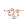 Picture of The Double Heart Accent - Round Diamond Ring