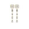 Picture of The Halo Statement Drops - 2.80 Carat Mixed Diamond Earrings