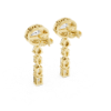 Picture of The Oval Halo Cascade - 3.30 Carat Mixed Diamond Drop Earrings